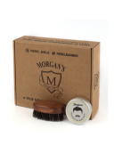Подарочный набор крем + щетка для бороды и усов Morgans